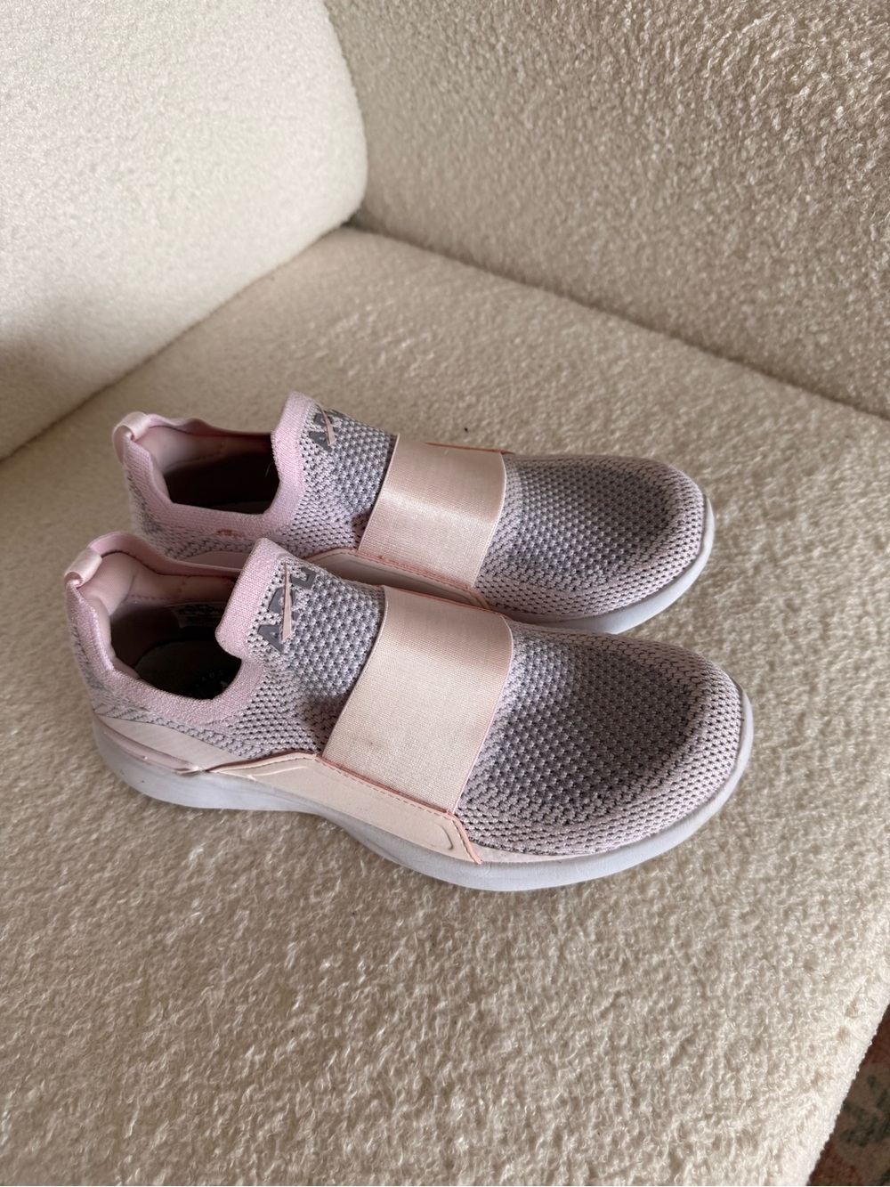 APL Women's Slip-On Knit Trainer in Light Pink